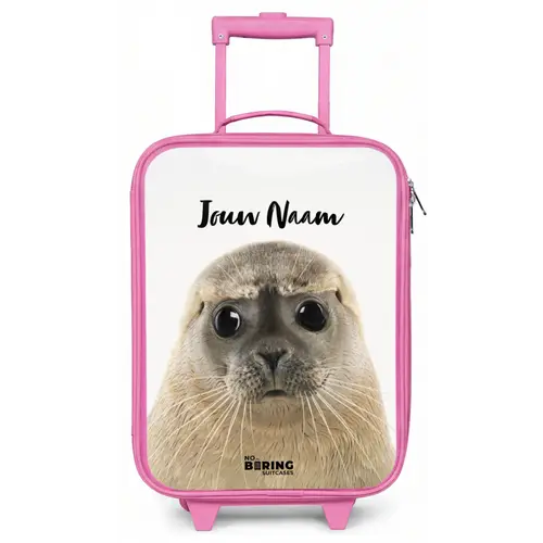 Zyon Zeehond Kinderkoffer - Roze klein -zz3dotto