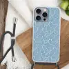 Organisch - Patroon - Blauw Hoesje iPhone 16 Pro Max met koord klein 804 -sfeer4