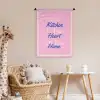 Tekst - Blauw - Keuken - Kader Wandkleed katoen klein -wsfeer5_kind