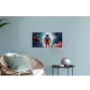 Astronaut - Neon - Meteoriet - Neon Muursticker klein -plant