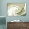 Abstract - Penseelstreken - Golven - Groen canvas 2cm klein -sfeer4