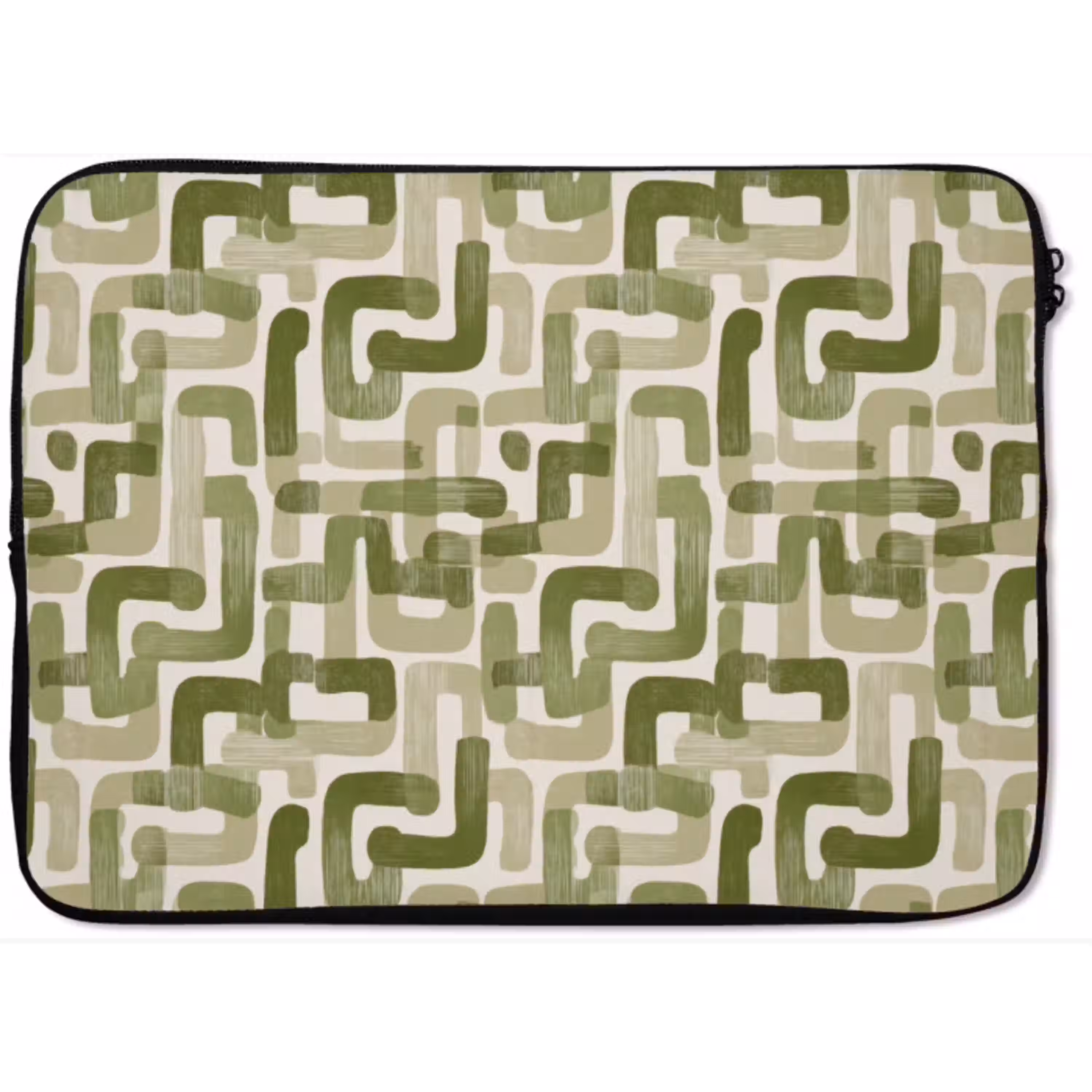 Modern - Grafisch - Groen laptophoes neopreen klein 279 -zkaufland3dotto