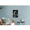 Meisje met de parel - Johannes Vermeer - Lolly - Goud Muursticker klein -plant