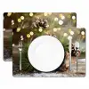 Dennenappels - Kerstsfeer - Bruin - Groen Placemat vinyl groot -zzsfeer2_Kitchenyeah-website