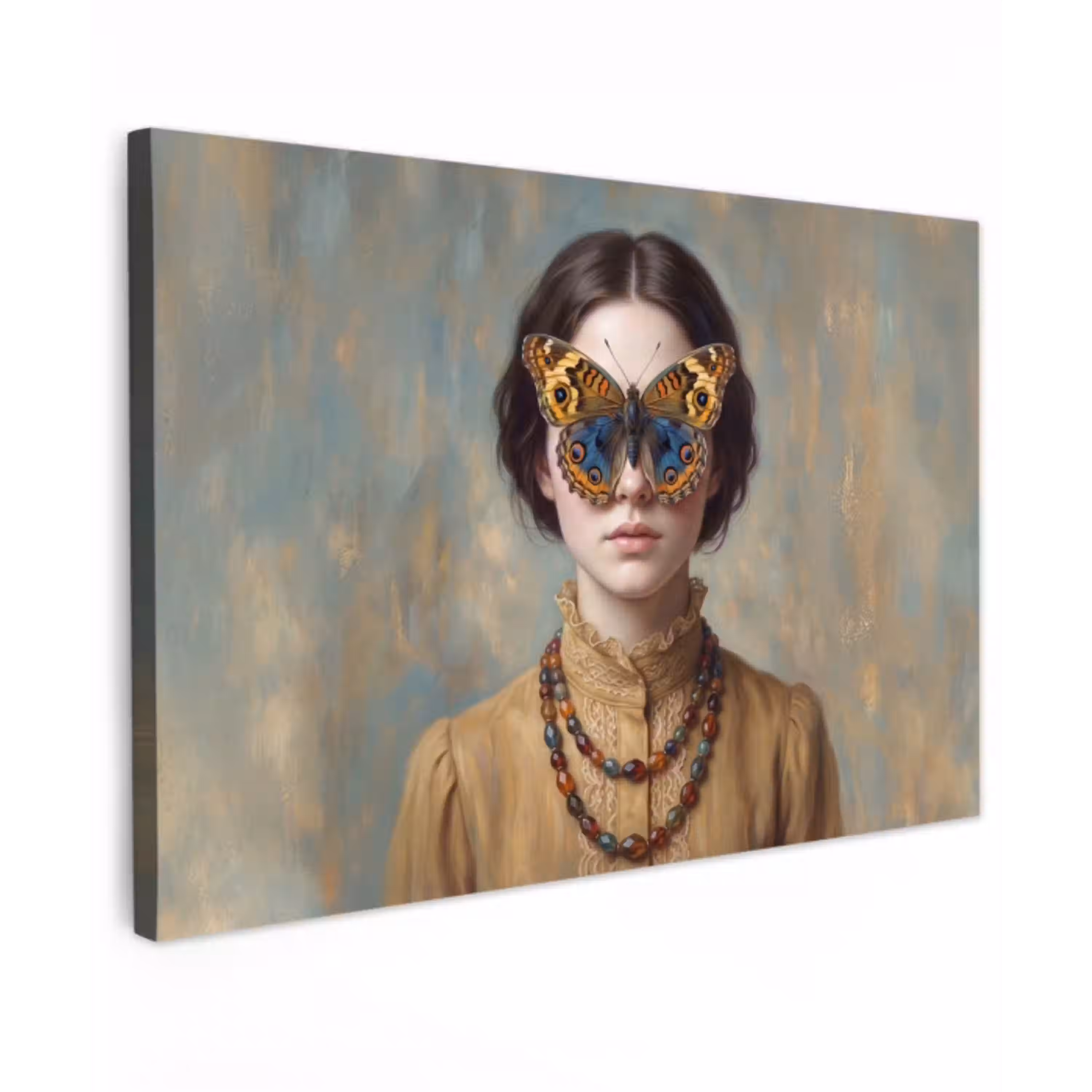 Portret - Vlinder - Kleurrijk canvas 2cm klein -z3d