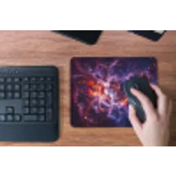 Space - Stars - Abstract - Colorful muismat rubber klein -toetsenbord