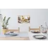 Kerst - Huis - Winter - Sneeuw Muursticker klein -eettafel