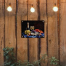 Champagne - Luxe - Oesters tuinposter los doek klein -sfeer1