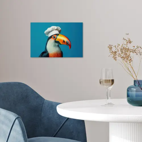 Toekan - Papegaai - Vogel - Koksmuts poster papier klein -sfeer3