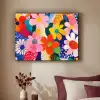 Bloemen - Kleurrijk - Stippen Textielframe - compleet frame klein -sfeer1