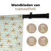 Zee - Ster - Strepen - Blauw Wandkleed katoen klein 269 -sfeer2