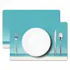 Strand - Blauwe lucht - Geel - Parasol Placemat vinyl groot -zzsfeer2_Kitchenyeah-website