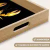 Kreeft - Geel - Stippen - Effen Dienblad Rechthoek middel -USP_HandgreepNL