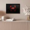 Krab - Rood - Vissen - Schaaldieren fotolijst zwart zonder passe partout klein -sfeer5