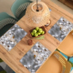 Roodborstje - Gedroogde bloem - Sneeuw - Winter - Vertederend Placemat vinyl groot -zzsfeer5_Kitchenyeah-website