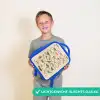 Dino alfabet Kinderrugzak - Blauw middel -sfeer1_NL