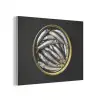 Sardines - Vissen - Rond - Zwart PET vilt klein -3d