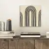 Boogvormen - Zwart - Strak aluminium wit klein -sfeer1