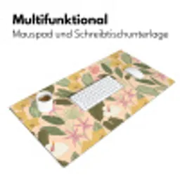 Patroon - Bloemen - Kleurrijk Muismat XXL klein -ysfeer4_duits