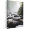 Stenen - Stapel - Natuur Tuinposter op houten frame 2 cm dik klein -3d