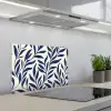 Bladeren - Klimop - Donkerblauw keuken achterwand spatscherm klein -3d_schuin