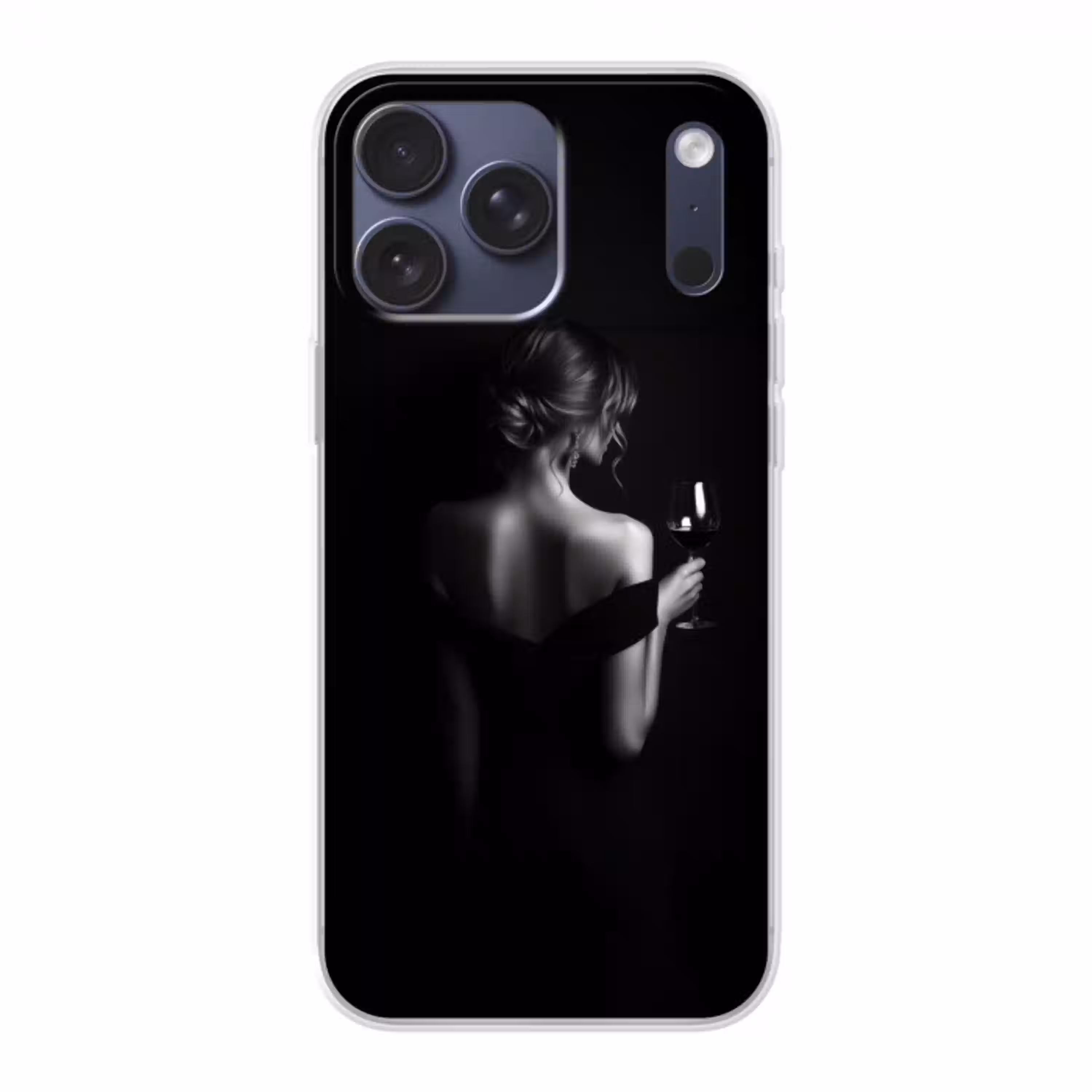 Vrouw - Wijn - Jurk Telefoonhoesje iPhone 17 Pro Max klein -3d