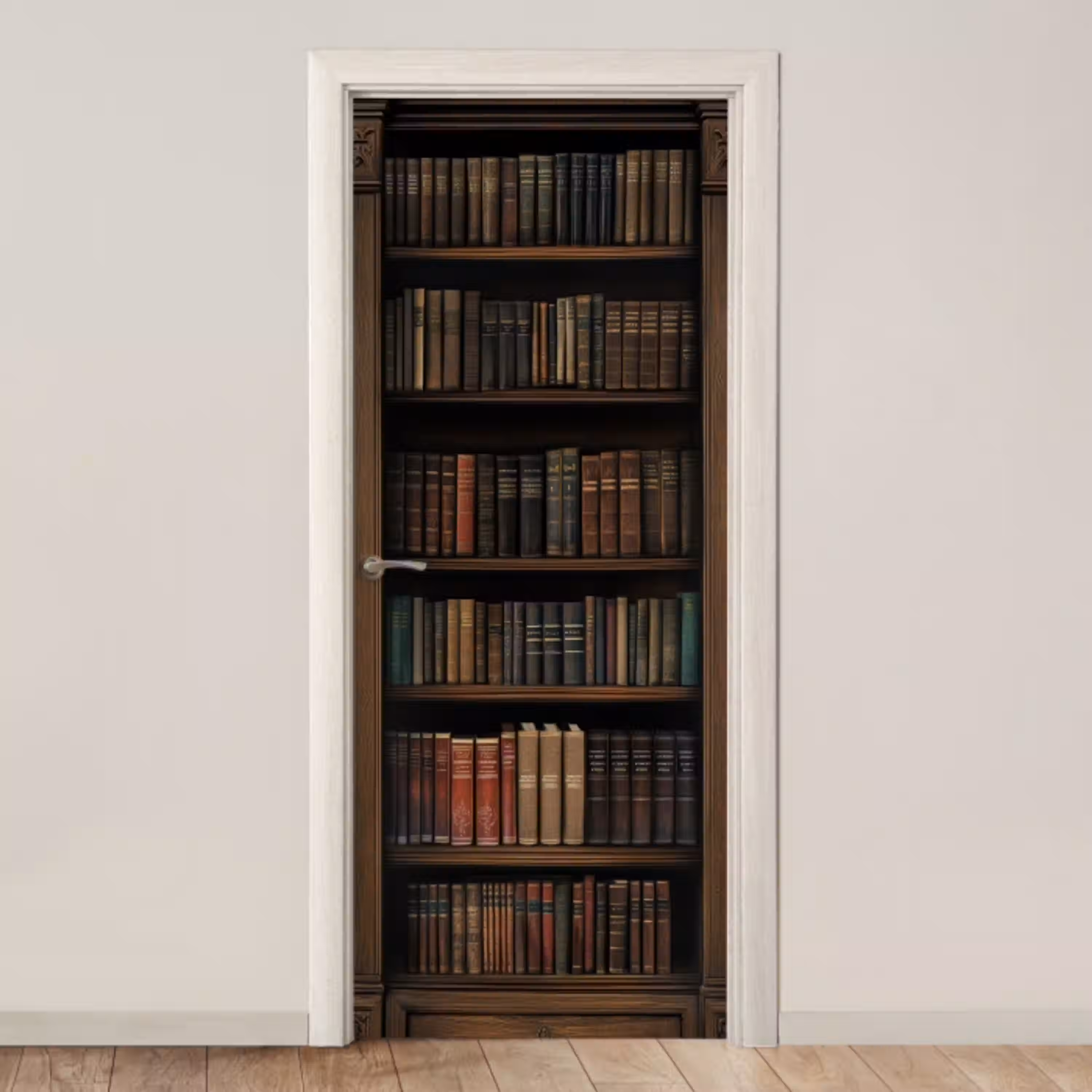 Boekenkast - Vintage - Bruin deurposter klein -3d_beige
