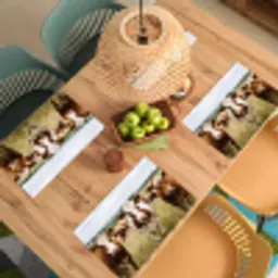 Koeien - Portret - Weide - Boerderij - Nieuwsgierig Placemat vinyl groot -zzsfeer5_Kitchenyeah-website