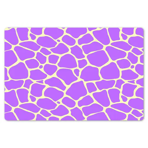 Paars - Vlekken - Geel - Pastel Placemat vinyl groot 368 -zzsfeer1_Kitchenyeah-website
