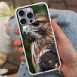 Buizerd - Roofvogel - Natuur - Bruin Hoesje iPhone 16 Pro Max met koord klein -sfeer3