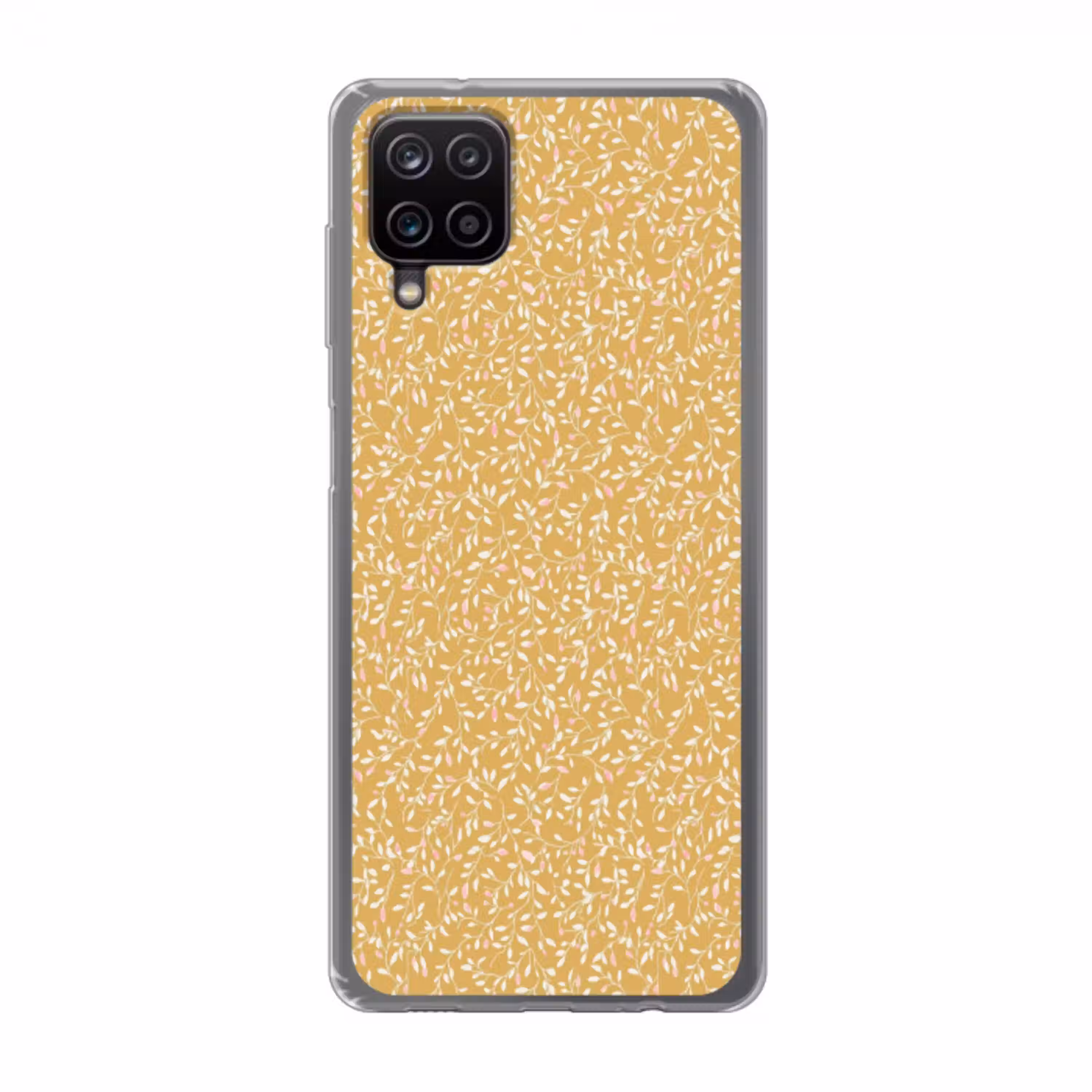 Takjes - Patroon - Oker Telefoonhoesje Samsung Galaxy A12 klein 372 -3d