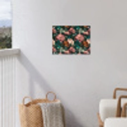Bloemen - Schilderachtig - Patroon - Roze tuinposter los doek klein 239 -sfeer8
