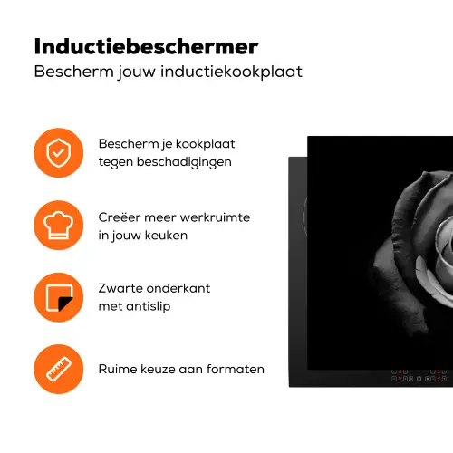 Contrastrijke Elegance Inductie beschermer vinyl 3mm klein -zzzzzzz-td-ups
