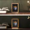 Kip - Bucket - Delfts blauw - Lekker Light Box met kabel (Tafellamp) klein -sfeer3