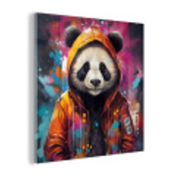 Panda - Jas - Graffiti - Oranje plexiglas 5mm klein -z3d