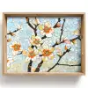 Bloesems - Wit - Mozaïek - Tak Dienblad Rechthoek middel -z3d_shopping