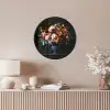 Groot - Bloemen - Vaas - Boeket Fotolijst rond zonder passe partout klein -sfeer3