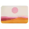 Heuvels - Oranje - Zon - Abstract Badmat klein -3d