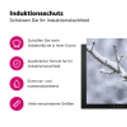 Vogel - Tak - Sneeuw - Winter Inductie beschermer vinyl 3mm klein -zzzzzzz-lf-ups