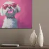 Pink - Hond - Bubbel PET vilt klein -sfeer6_closeup