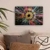 Explosie - Goud - Kleurrijk - Abstract canvas 2cm klein -sfeer1