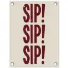 Japandi - Vintage - Decoratie - Rood tuinposter los doek klein -3d