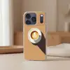 Cappuccino - Kop - Schotel - Minimalitisch Telefoonhoesje iPhone 17 Pro klein -sfeer2