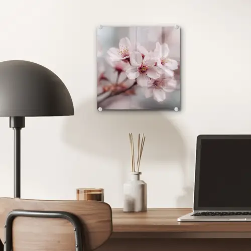 Bloesems - Meeldraden - Geel - Wazig plexiglas 5mm klein -sfeer6