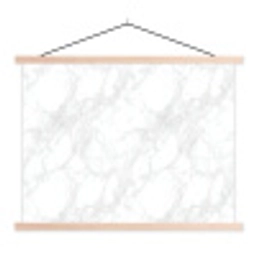 Minimalistisch - Wit - Grijze aders textielposter latten blank klein 122 -3d