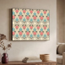 Barok - Retro - Kleurrijk Textielframe zwart klein 947 -sfeer3