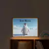 Pinguïn - Sneeuw - Landschap - Wit Light Box met batterij (Wandlamp kind) middel -sfeer1_kind