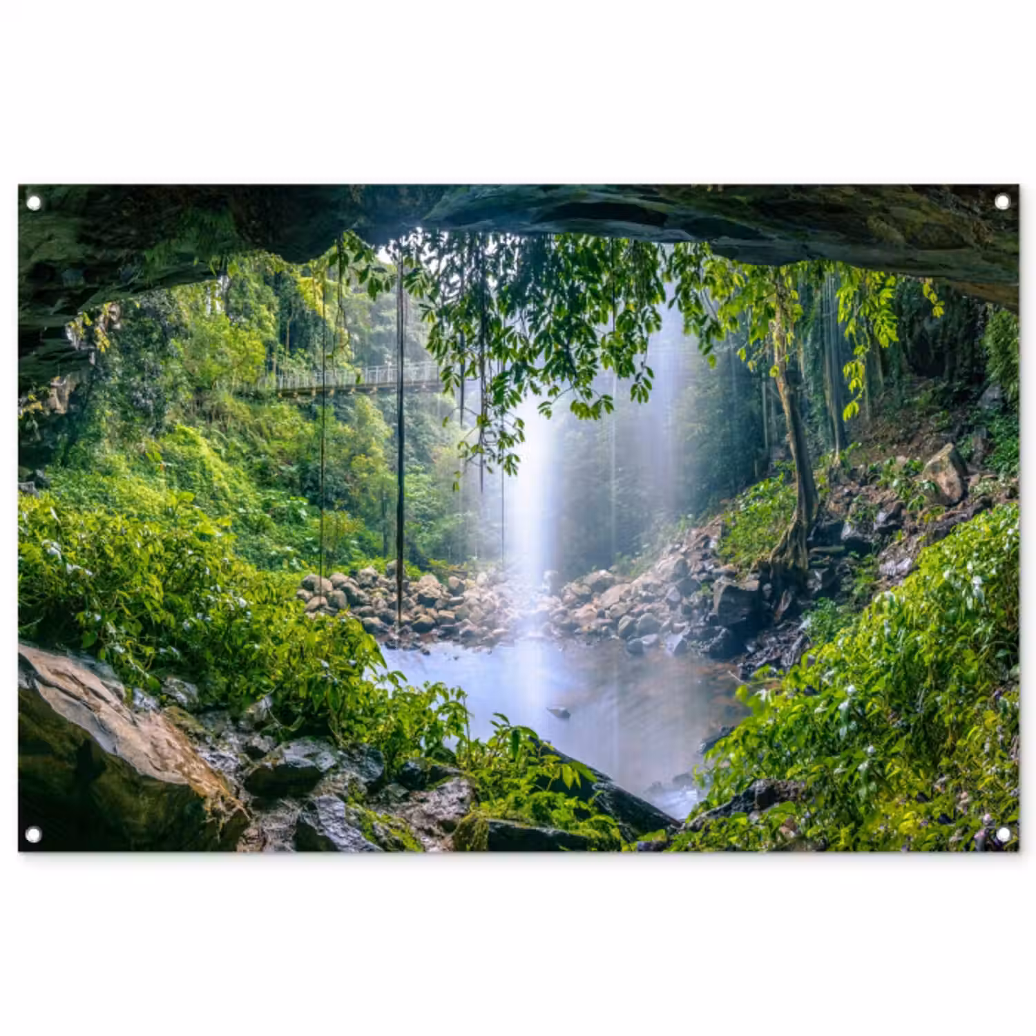 Garden Poster - Hidden Waterfall