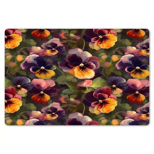 Warm - Patroon - Penseel - Viooltjes Placemat vinyl groot 368 -zzsfeer1_Kitchenyeah-website