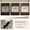 Palmbomen - Zonsondergang - Roze Light Box met batterij (Wandlamp) middel -USP_dimbaarNL